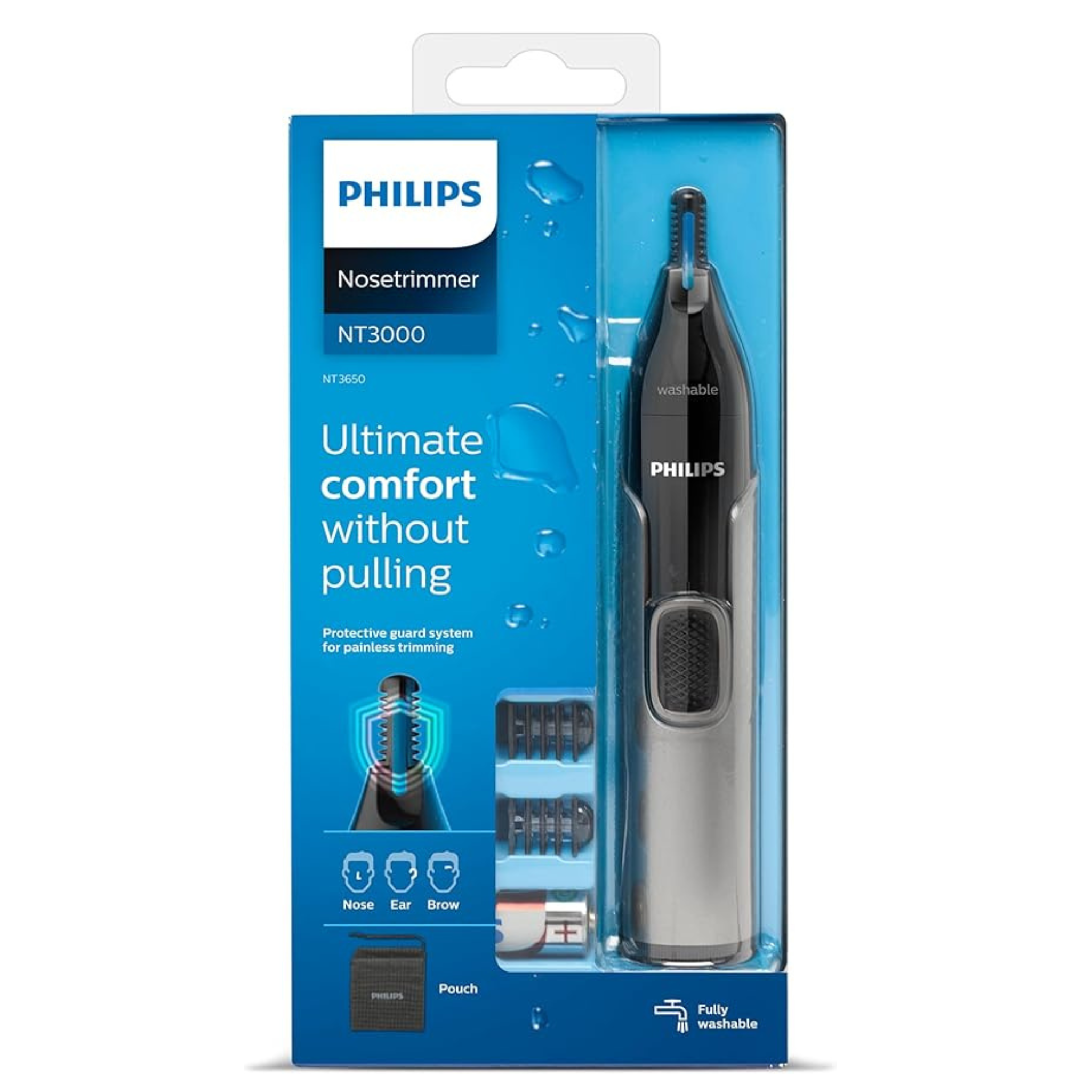 Philips 3000 Series Waterproof Nose and Ear Trimmer NT3650/16