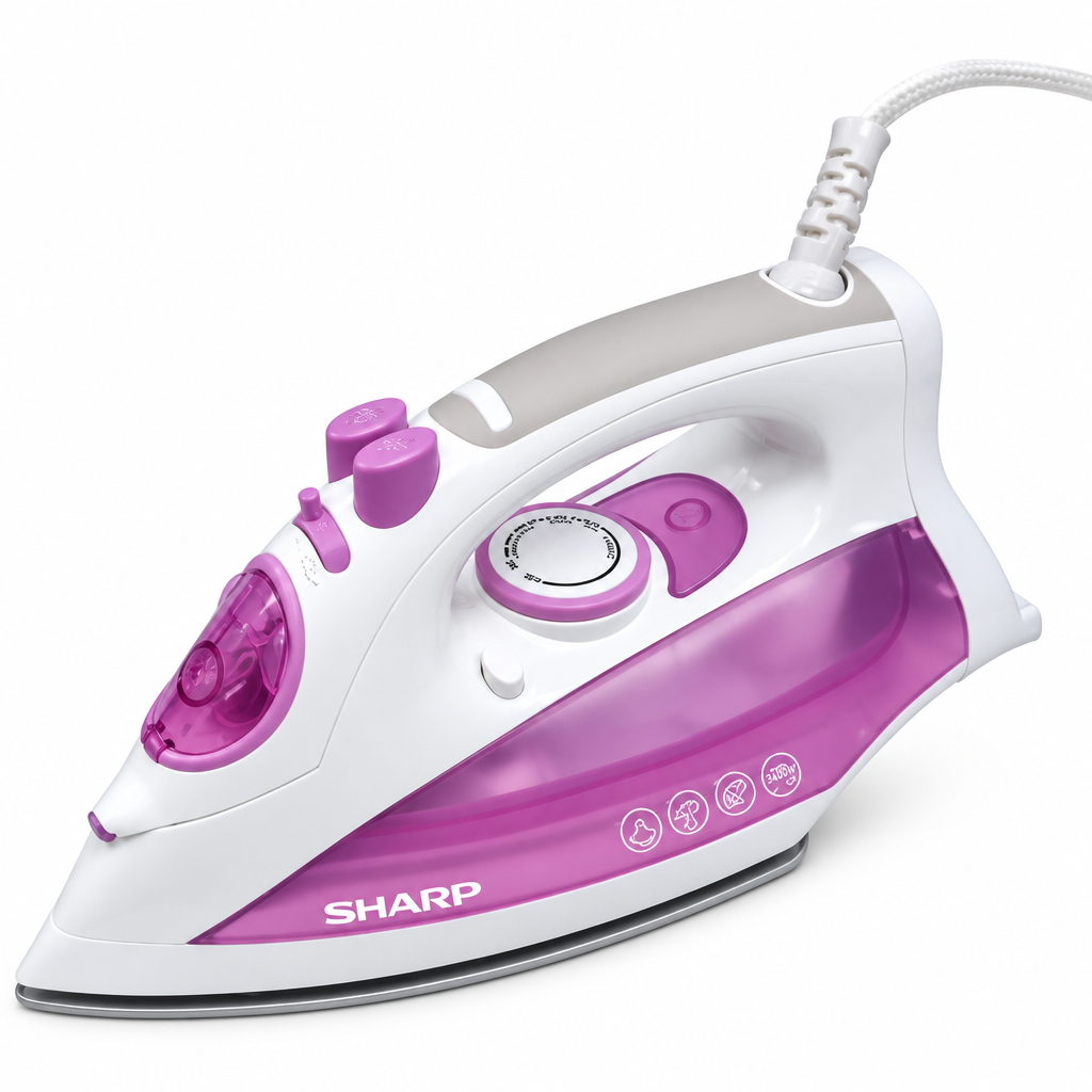 Sharp 2000W Steam Iron with 300ml Water Tank - EI-SH21-P3